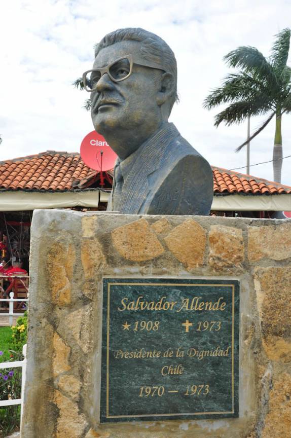 Homenagem à Salvador Allende em Manágua, capital da Nicarágua